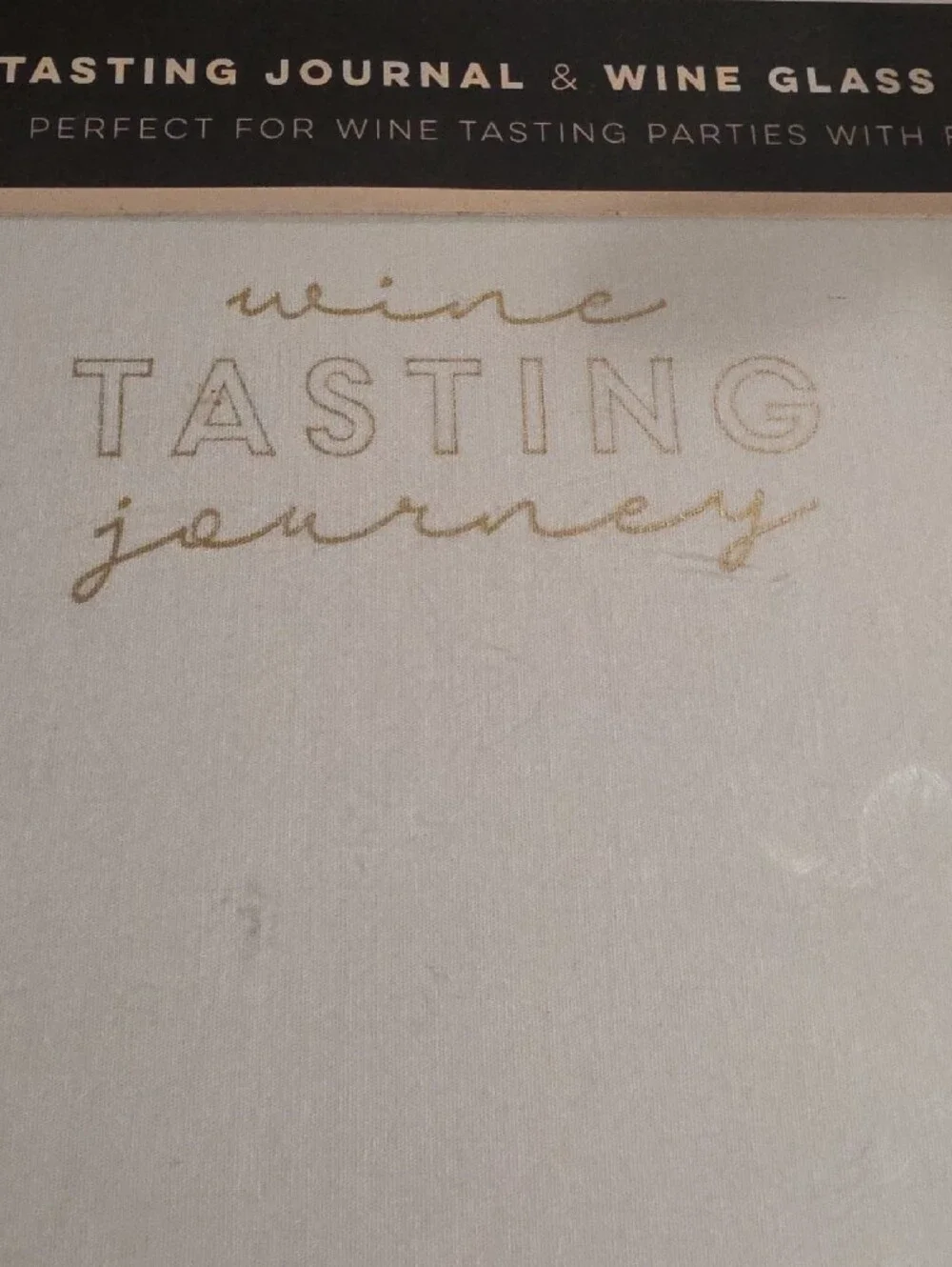 New In Box Wine Tasting Journal & Glass Charms Set